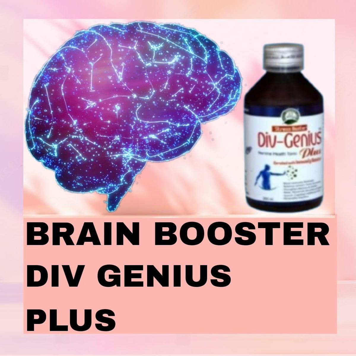 Div-Genius Plus Brain Health & Immunity Tonic – Sugar-Free Herbal Syrup, 200 ml